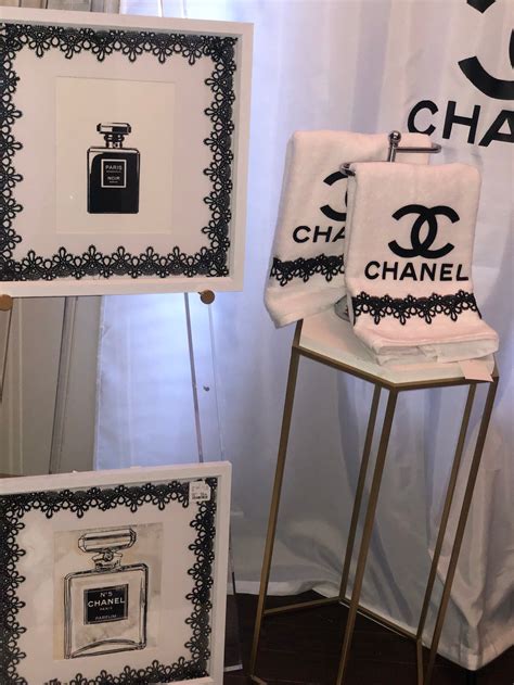 chanel inspired bathroom accessories|coco chanel bathroom set.